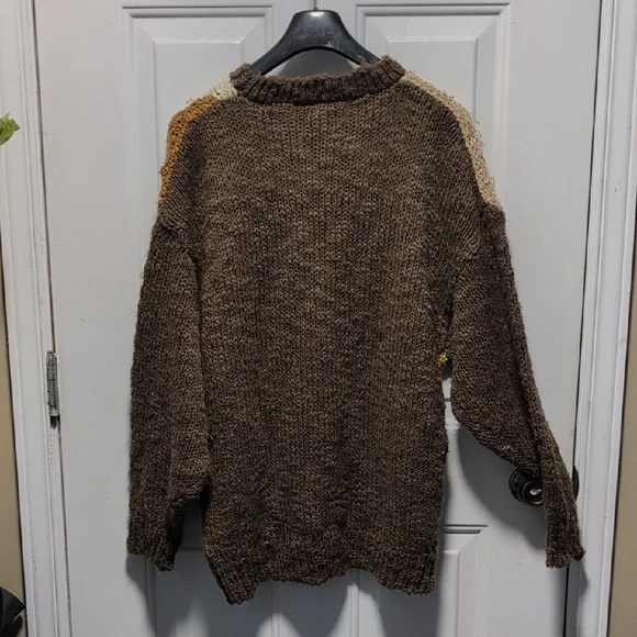 Vintage Multicolor Abstract Knit Sweater - Picture 4 of 5